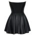 Cottelli - rochie mini lucioasă cu fustă plisată (neagră)