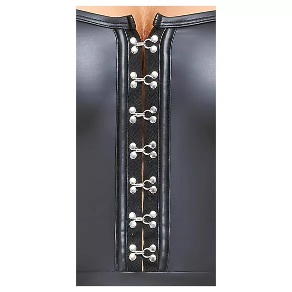 Cottelli - rochie mini lucioasă cu fustă plisată - negru - L