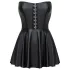 Cottelli - rochie mini lucioasă cu fustă plisată - negru - L