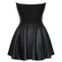 Cottelli - rochie mini lucioasă cu fustă plisată - negru - L