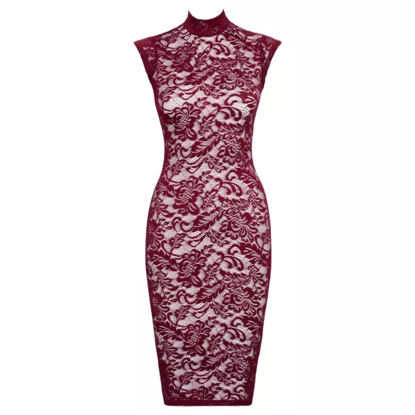 Cottelli - rochie din dantelă transparentă (burgund)