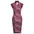 Cottelli - rochie din dantelă transparentă (burgund)