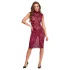 Cottelli - rochie din dantelă transparentă (burgund)