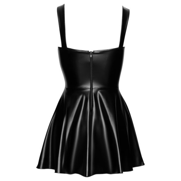 Noir - rochie mini cu șnur frontal (neagră)
