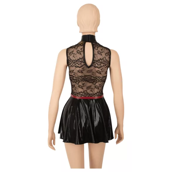Cottelli - rochie mini din dantelă tip corset (negru)