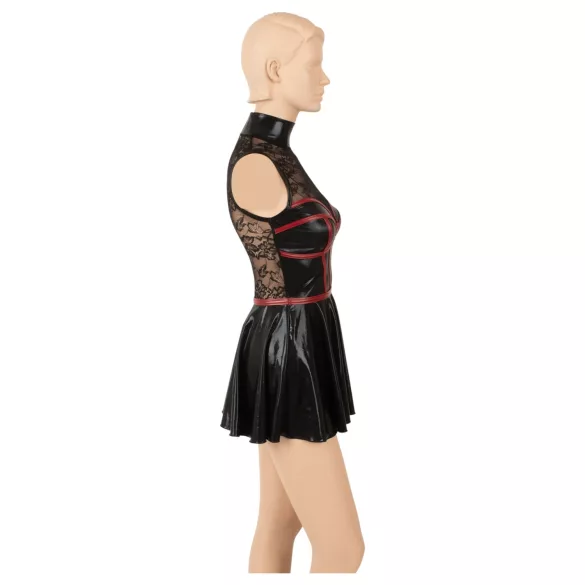 Cottelli - rochie mini din dantelă tip corset (negru)