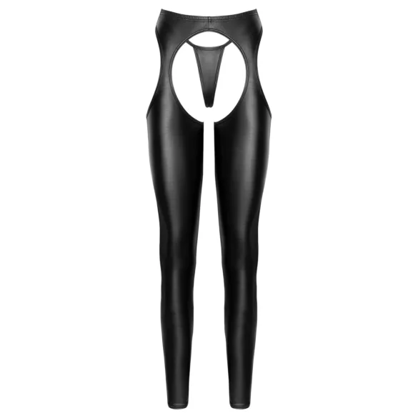 Cottelli - set de chaps deschiși și tanga (negru)