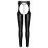 Cottelli - set de chaps deschiși și tanga (negru)