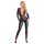 Cottelli - catsuit cu efect de piele - fermoar - negru - L