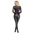 Cottelli - catsuit cu efect de piele - fermoar - negru - L