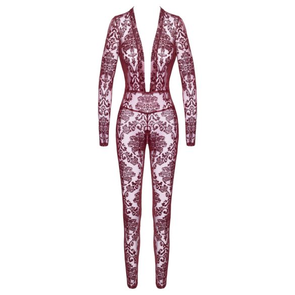 Noir Kink Royal - body dantelă transparentă - roșu