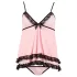 Cottelli - Babydoll sexy cu volane - dantelă neagră - M