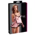 Cottelli - Babydoll sexy cu volane - dantelă neagră - L