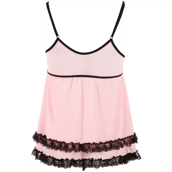 Cottelli - Babydoll sexy cu volane - dantelă neagră - L