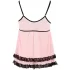 Cottelli - Babydoll sexy cu volane - dantelă neagră - L