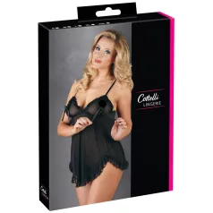 Cottelli - Babydoll sexy cu volane - negru