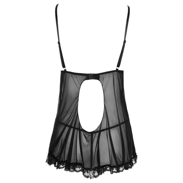 Cottelli - Babydoll sexy cu volane - negru - M