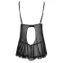 Cottelli - Babydoll sexy cu volane - negru - M