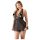 Cottelli Plus Size - Babydoll dantelat și lejer (negru)