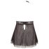 Cottelli Plus Size - Babydoll dantelat și lejer (negru)