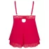 Cottelli - babydoll plus size - dantelă, lejer - roșu