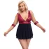 Cottelli Bondage Plus Size - babydoll roșu