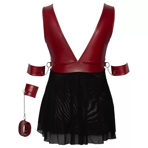 Cottelli Bondage Plus Size - babydoll roșu