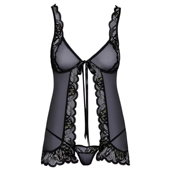 Kissable - babydoll deschis (negru)