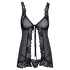 Kissable - babydoll deschis (negru)