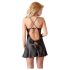 Cottelli - Neglijeu satinat (negru) - XL