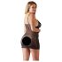 Cottelli Plus Size - Neglijeu din dantelă transparentă (negru) - 3XL