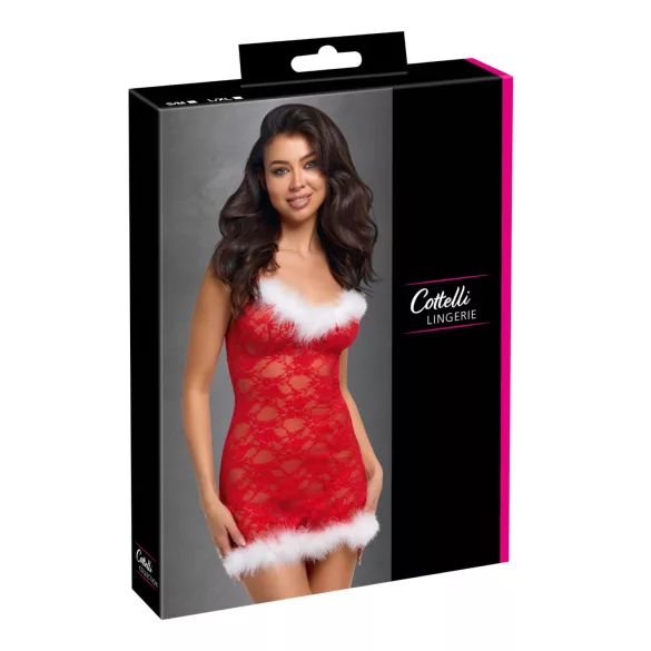 Cottelli - rochiță mini de Crăciun (roșie) - L/XL