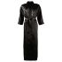 Cottelli - Halat de satin (negru) - L/XL