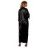 Cottelli - Halat din satin (negru) - 2XL/3XL