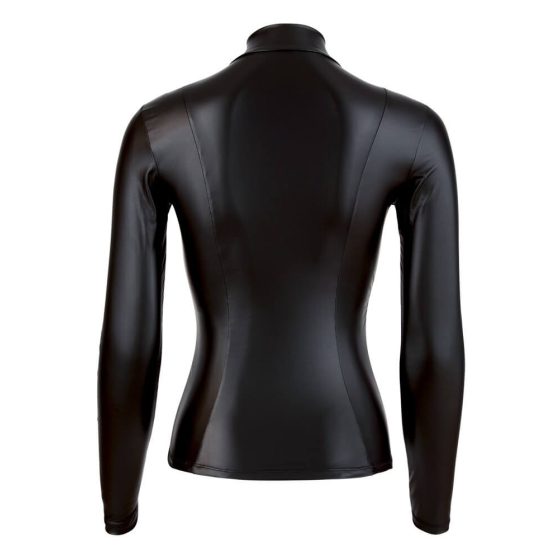 Cottelli - bluză strălucitoare, cu mâneci lungi pentru femei (negru)