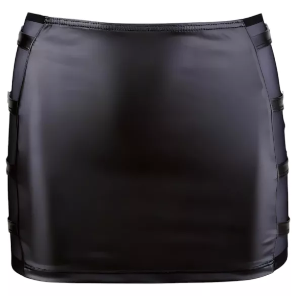 Cottelli - fustă mini lucioasă cu cataramă - negru