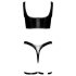 Black Level - Set rochie lăcuită (negru) - M