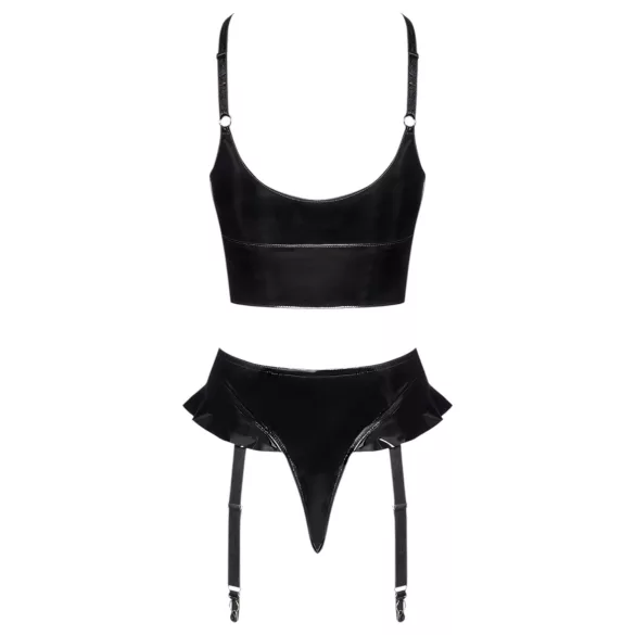 Black Level - set cu bretele încrucișate - negru