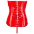 Black Level - corset vinil roșu - L