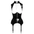 Black Level - portjartier cu bust deschis - negru - L