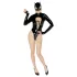 Black Velvets - body sexy cu mâneci lungi - Batwoman - negru