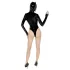 Black Velvets - body sexy cu mâneci lungi - Batwoman - negru