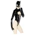Black Velvets - body sexy cu mâneci lungi - Batwoman - negru