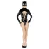 Black Velvets - body sexy cu mâneci lungi - Batwoman - negru - XL