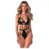 Obsessive - body cu bretele - negru