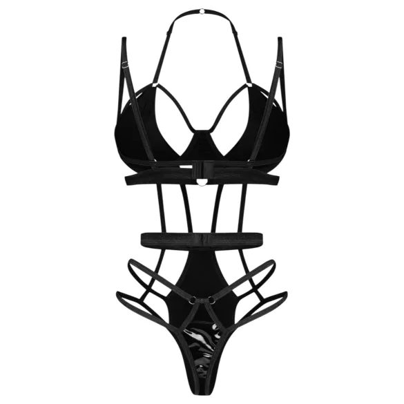Obsessive - body cu bretele - negru