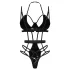 Obsessive - body cu bretele - negru