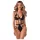 Obsessive - body cu bretele - negru - L/XL