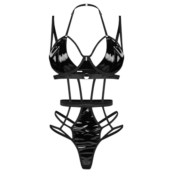 Obsessive - body cu bretele - negru - L/XL