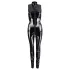 Black Level - salopetă latex lucioasă cu fermoar - negru - M